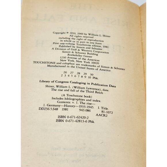 Rise And Fall Of Third Reich A History Of Nazi Germany By William L. Shirer 1960 - Picture 10 of 14